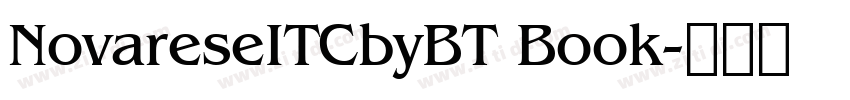 NovareseITCbyBT Book字体转换